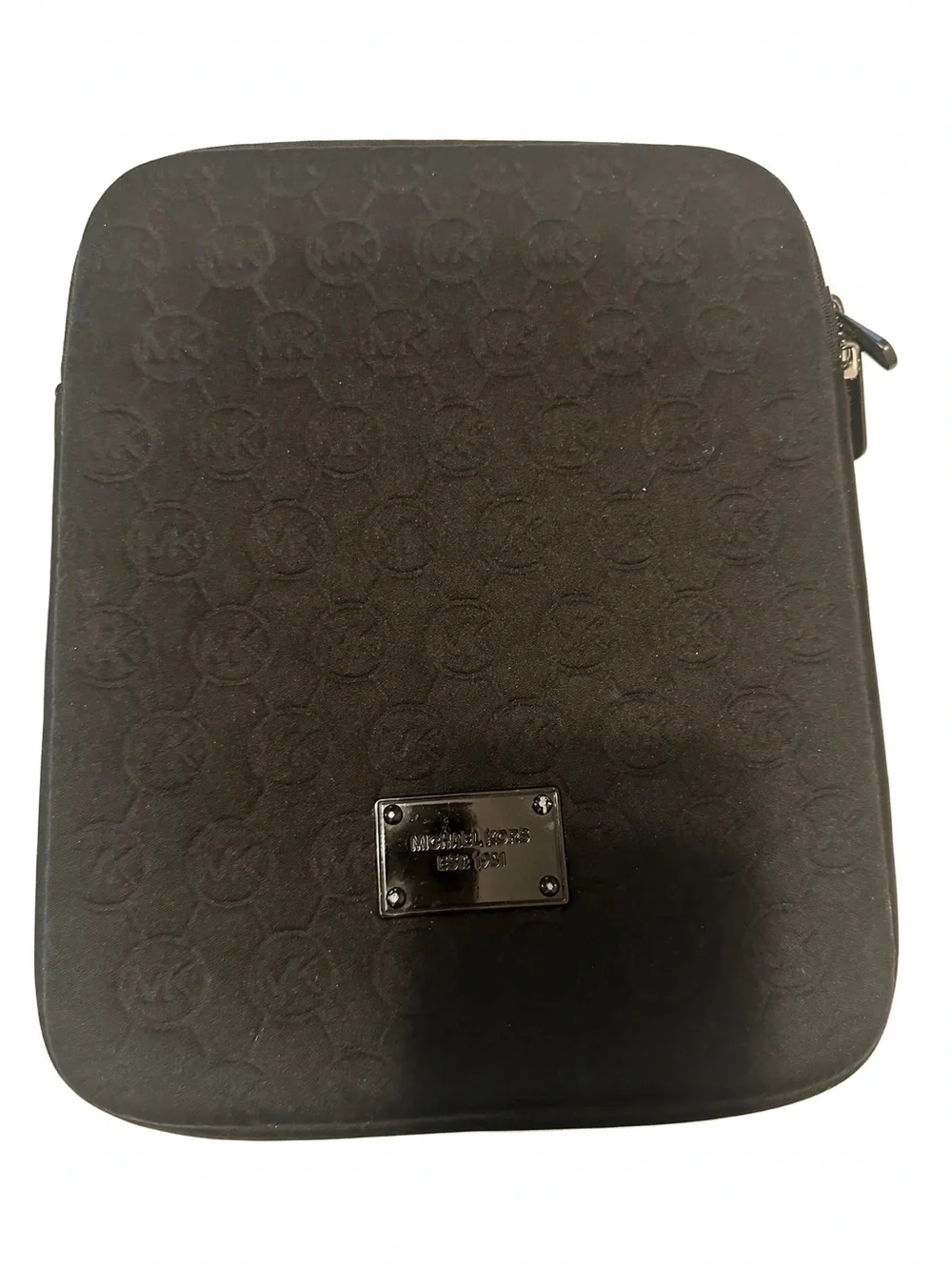 Michael Kors Black Quilted Mini Tablet Sleeve - Protective Carry Case